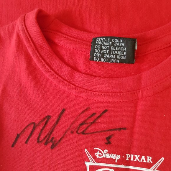 Mark Winterbottom Signed Kids T-Shirt Disney Pixar Cars 2 Frosty Size 6 - Picture 8 of 9